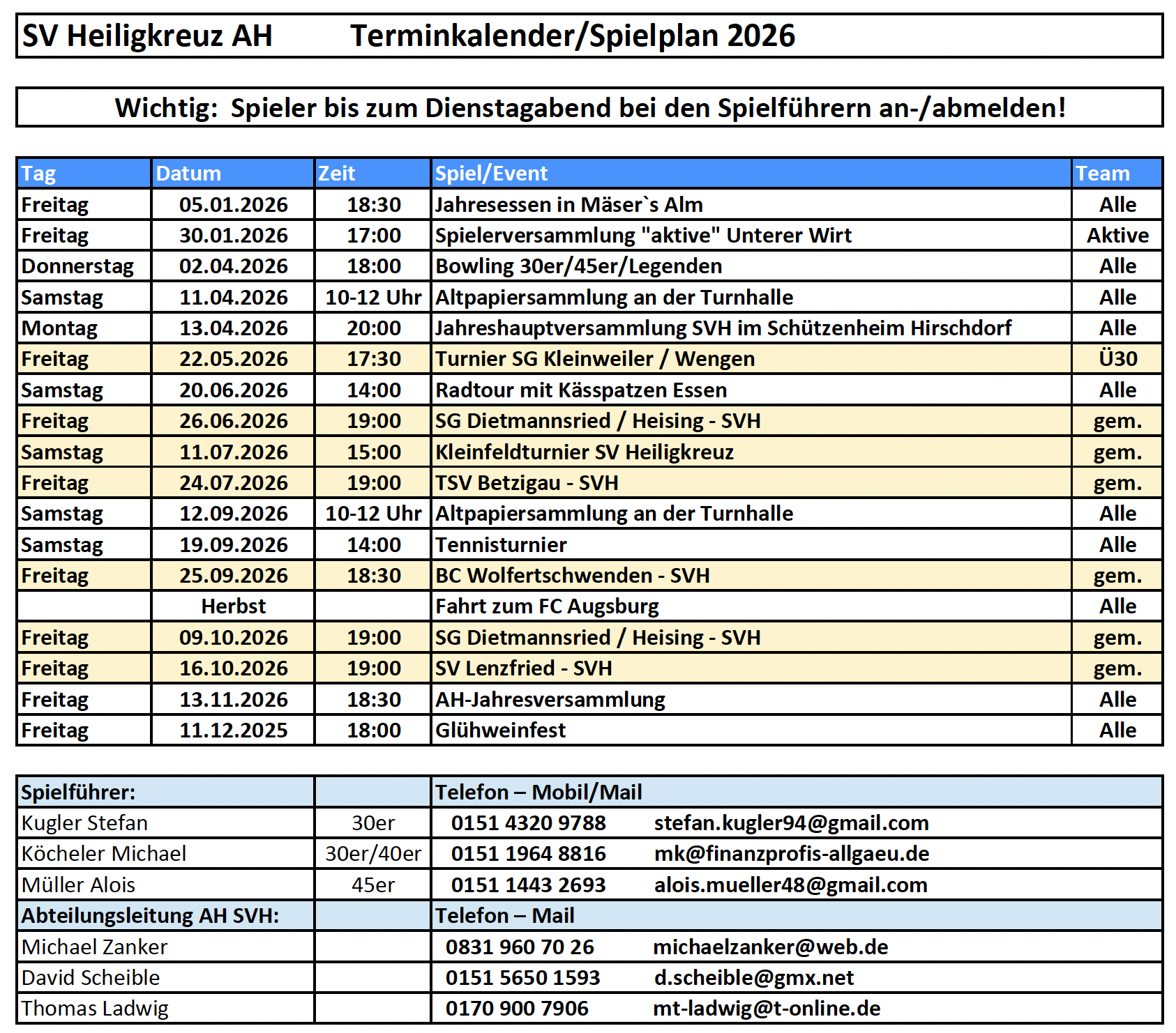 AH Terminkalender